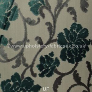 Ross Fabrics Eleganza Large Floral SR17304 Floral Teal