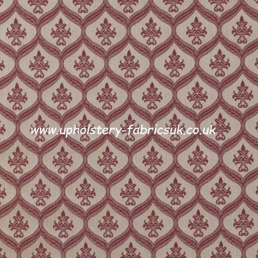 Warwick Fabric MALDON CLARET