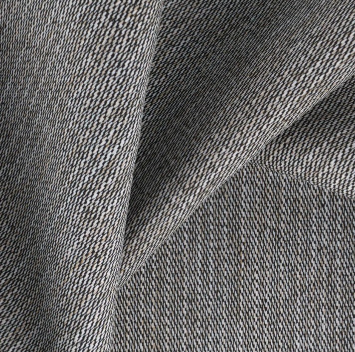 Warwick Fabric Homespun-FG Salt+Pepper